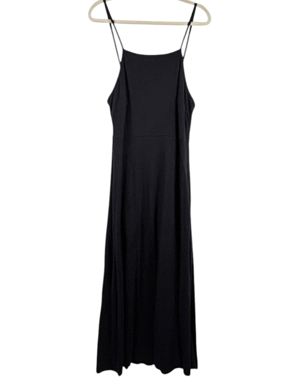Free People Beach Cotton Maxi Essential Day Dress Black Size M - Picture 2 of 15